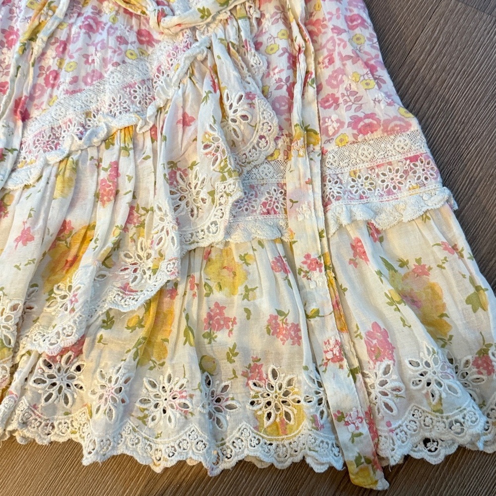NWOT Loveshackfancy belen dress in lemonade stand - Picture 6 of 7